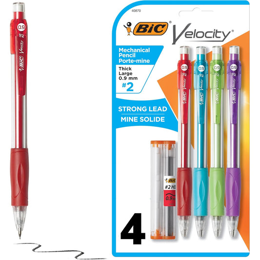 BIC Velocity Strong Lead 4 Pack