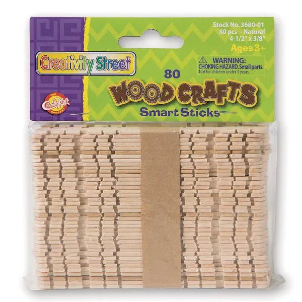 Creativity Street Natural Wood Craft Sticks