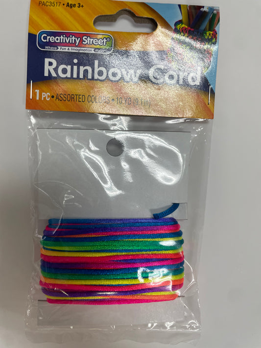 Creativity Street Stringing Cord, Rainbow