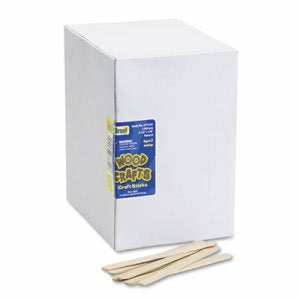 Chenille Kraft Wood Natural Craft Sticks, ( 4 1/2 x 3/8) 1,000 Per Box