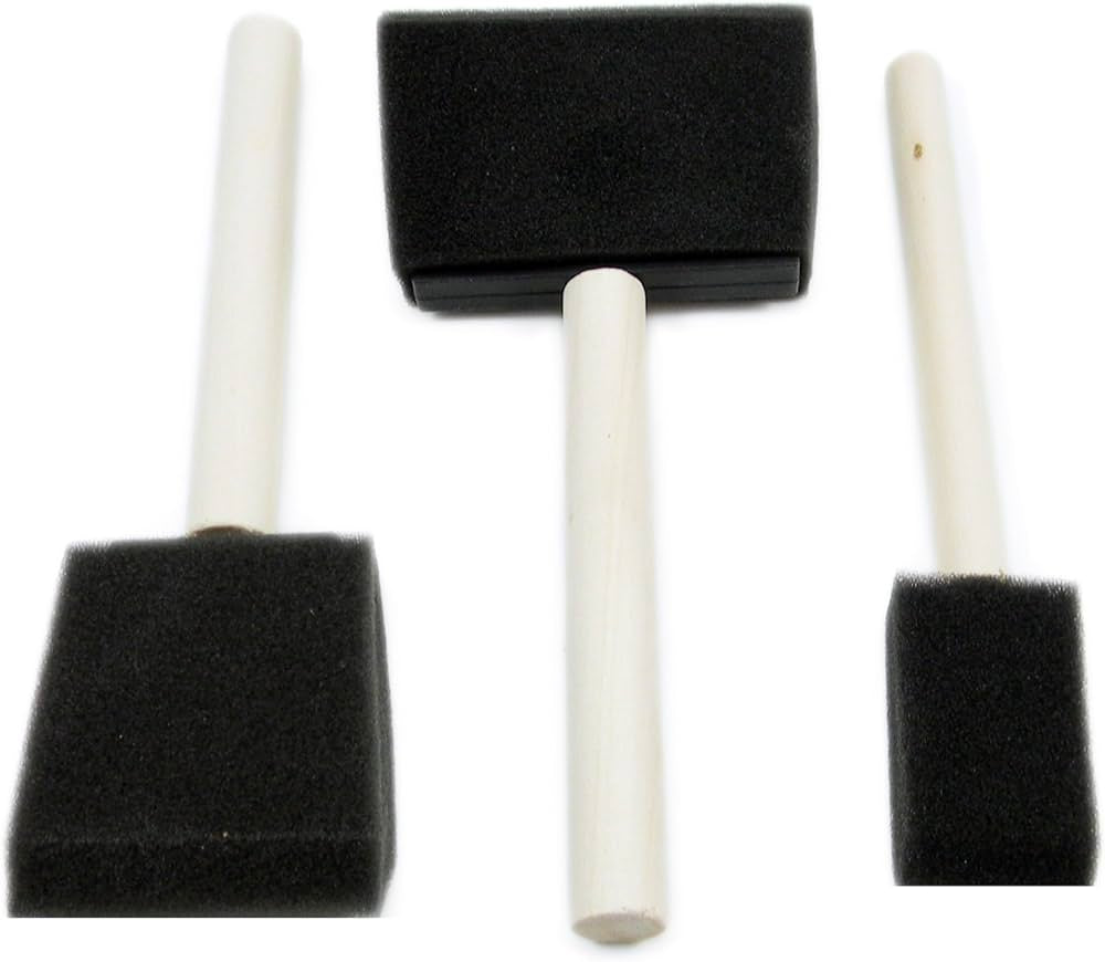 Crafter's Choice Foam Brush, 3-Pack Assorted Size