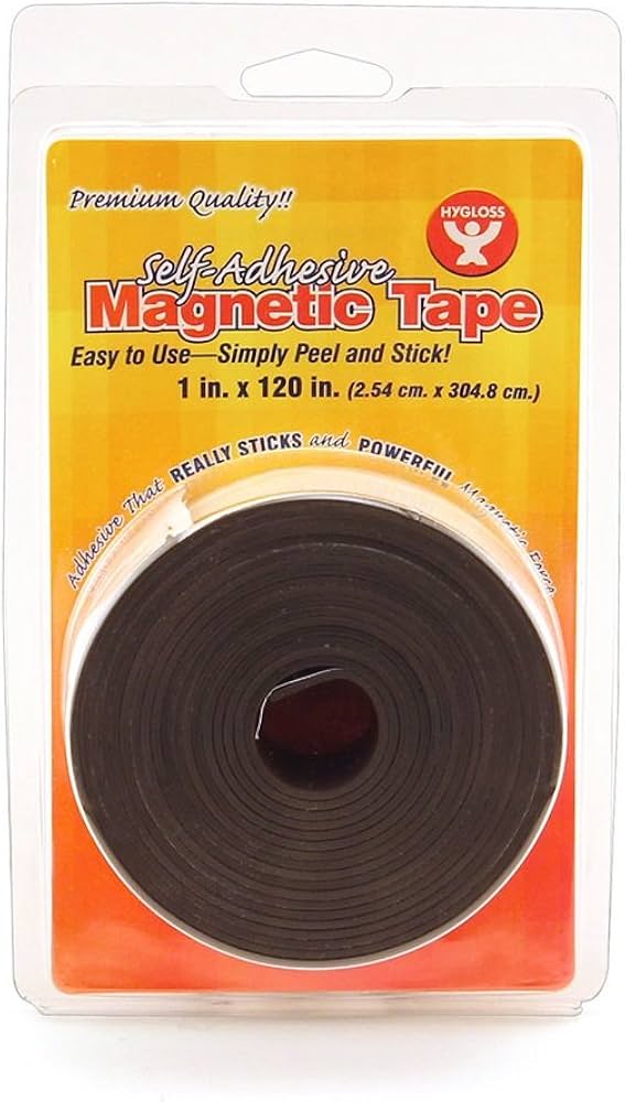 Hygloss Magnetic Tape, Self - Adhesive