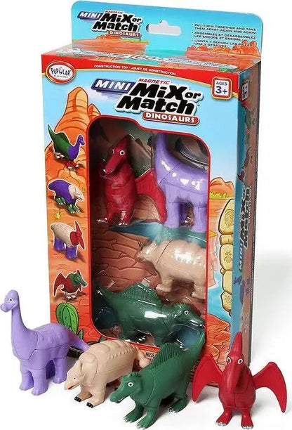 Mini Magnetic Mix Or Match Dinosaurs Set of 4 Dinosaurs