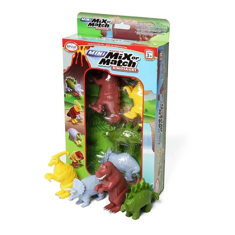 Mini Magnetic Mix Or Match Dinosaurs Set of 4 Dinosaurs