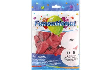 Funsational Latex Balloons (15 Pack) - Party Supplies Decorations