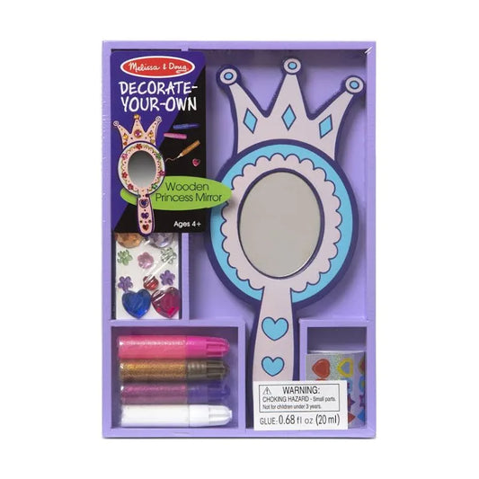 Melissa & Doug Decorate Your Own Wooden Princess Mirror