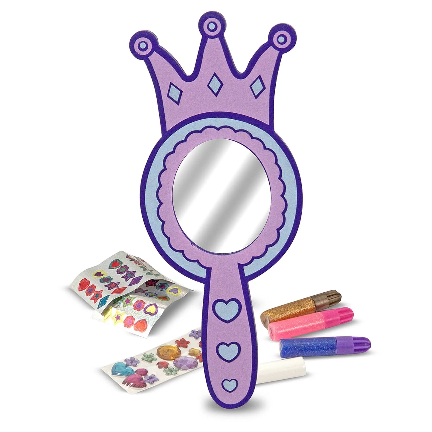 Melissa & Doug Decorate Your Own Wooden Princess Mirror