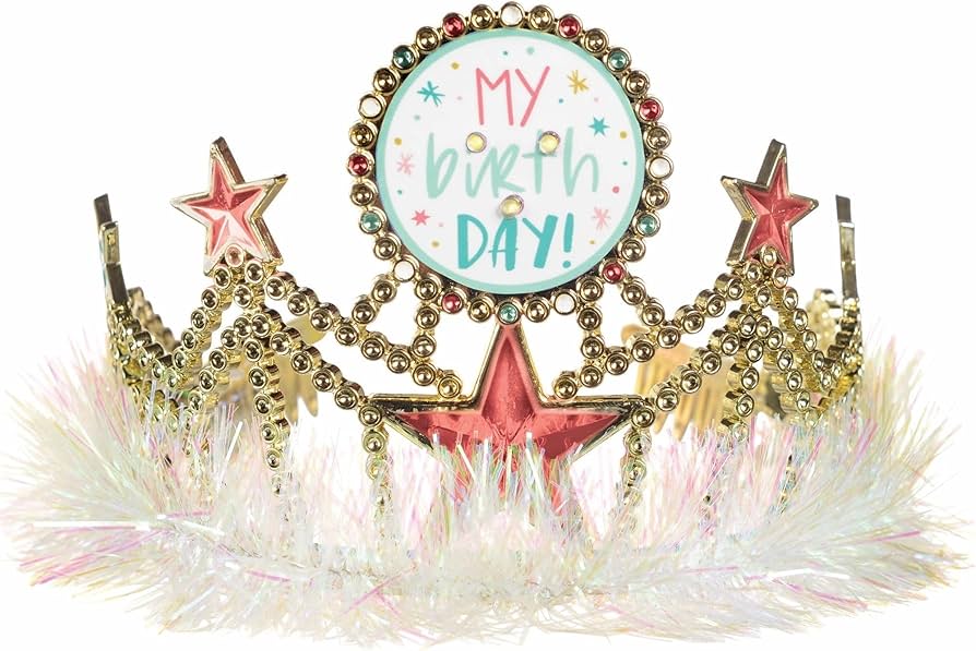 Light Up Tiara - Pack of 1 - Plastic Crown - Perfect Birthday Accessory