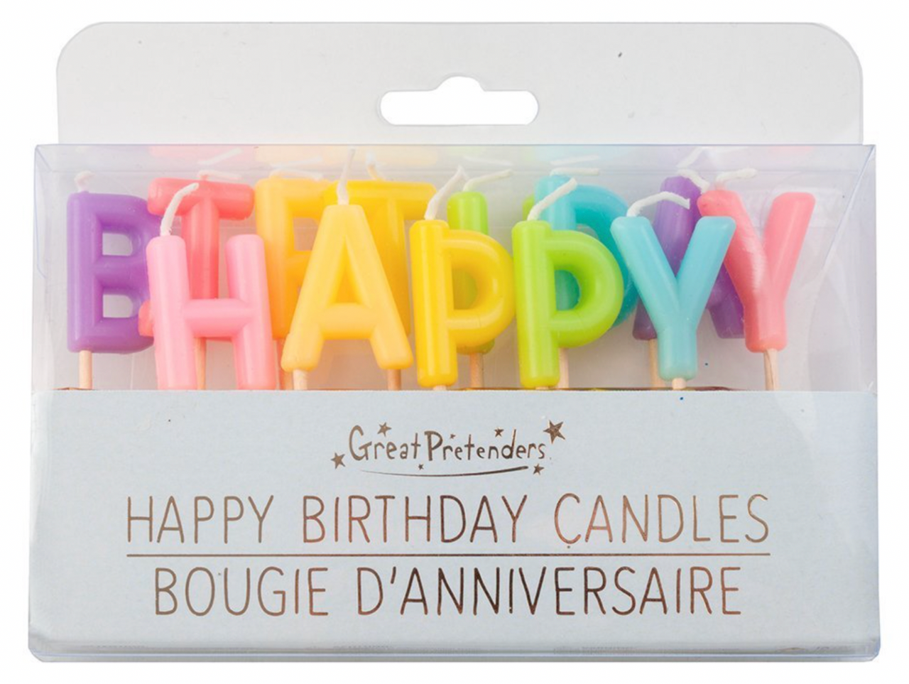 Great Pretenders Happy Birthday Letter Candles