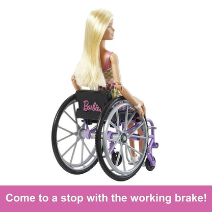 Barbie Fashionistas Doll #194 With Wheelchair & Ramp