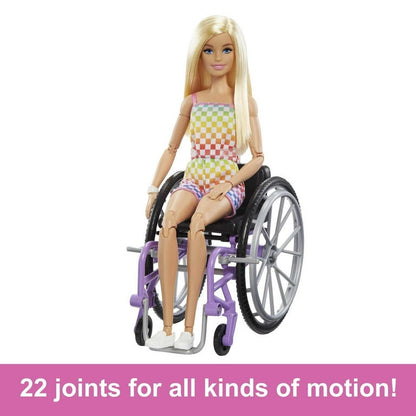 Barbie Fashionistas Doll #194 With Wheelchair & Ramp