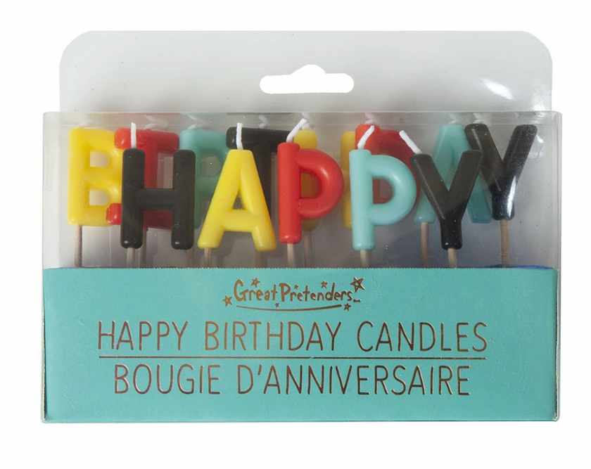 Great Pretenders Happy Birthday Letter Candles