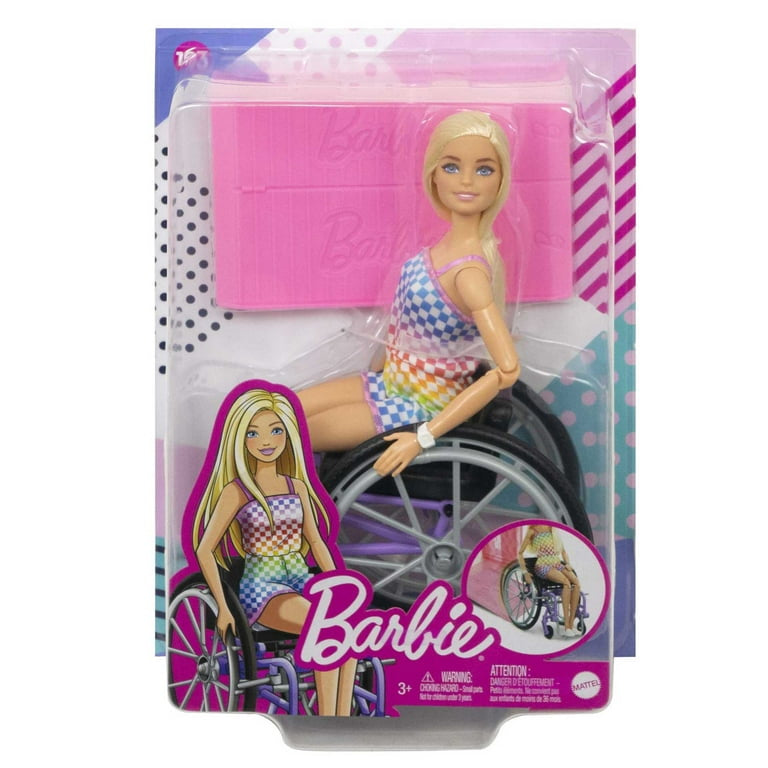 Barbie Fashionistas Doll #194 With Wheelchair & Ramp