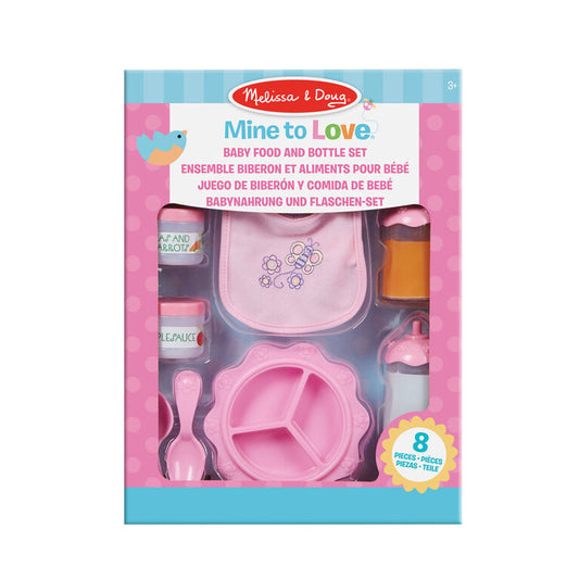 Melissa & Doug Mine To Love Baby Food & Bottle Set