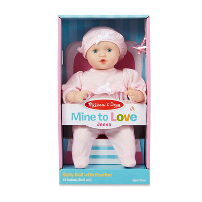 Melissa & Doug Mine To Love Jenna Baby Doll With Pacifier