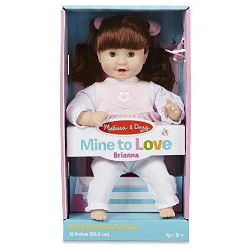 Melissa & Doug Doll Mine To Love Brianna With Pacifier