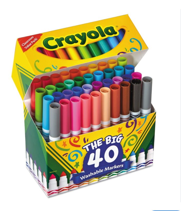 Crayola The Big 40 Washable Markers