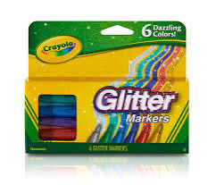 Crayola 6 Glitter Markers