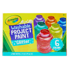 Crayola Project Paint Glitter 6 Ct