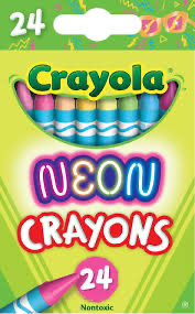 Crayola Neon Crayons 24 Ct