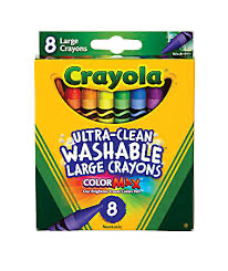 Crayola Ultra-Clean Crayons 8 Ct