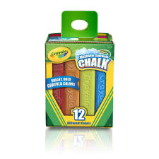 Crayola Sidewalk Washable Chalk 12 Ct