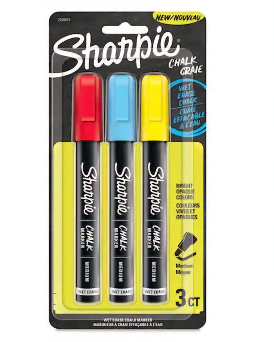 Sharpie® Primary Medium Point Wet Erase Chalk Markers