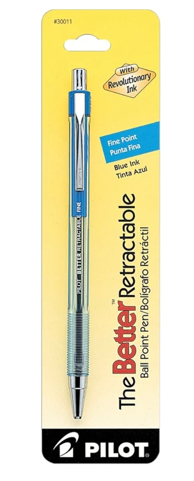 Pilot The Better Retractable Ballpoint Pen, Fine Point Single Pen