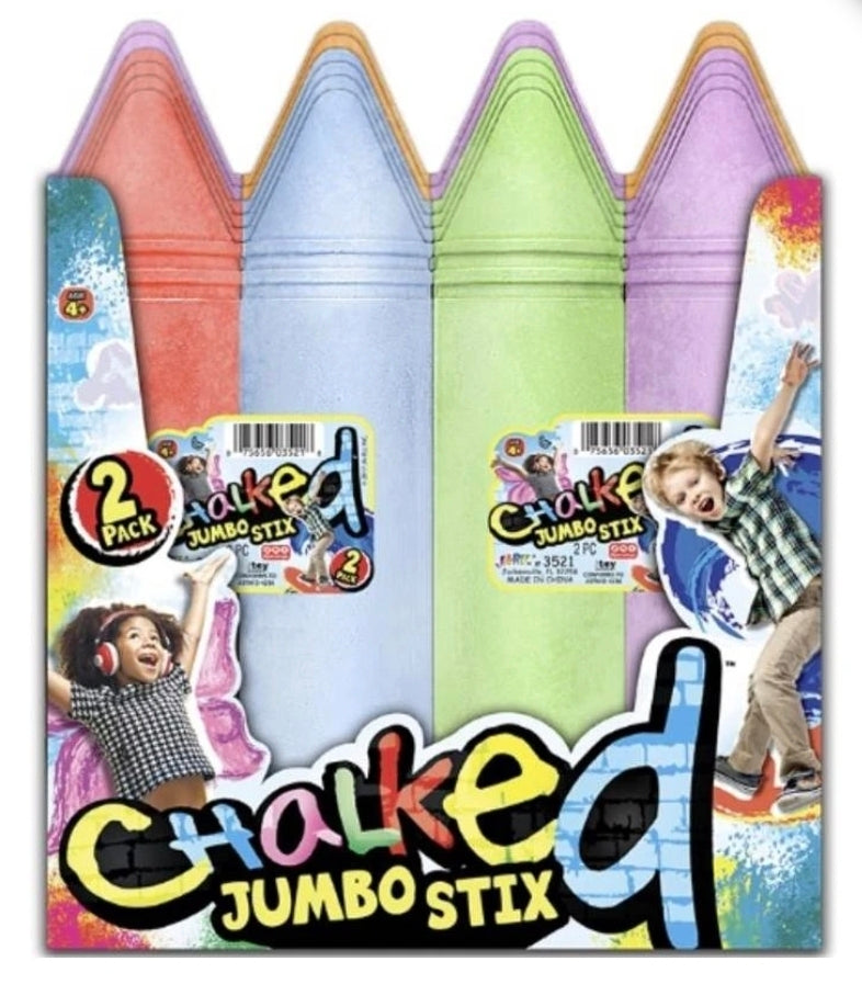 2 PC Jumbo Chalk Sticks
