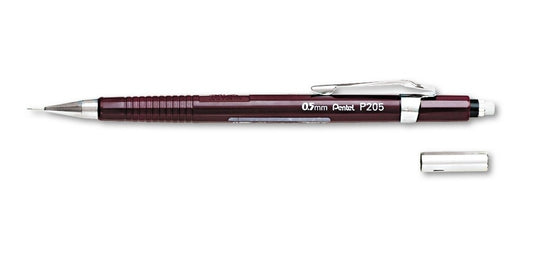 Pentel Sharp Mechanical Pencil, 0.5mm, Burgundy Barrel, Each