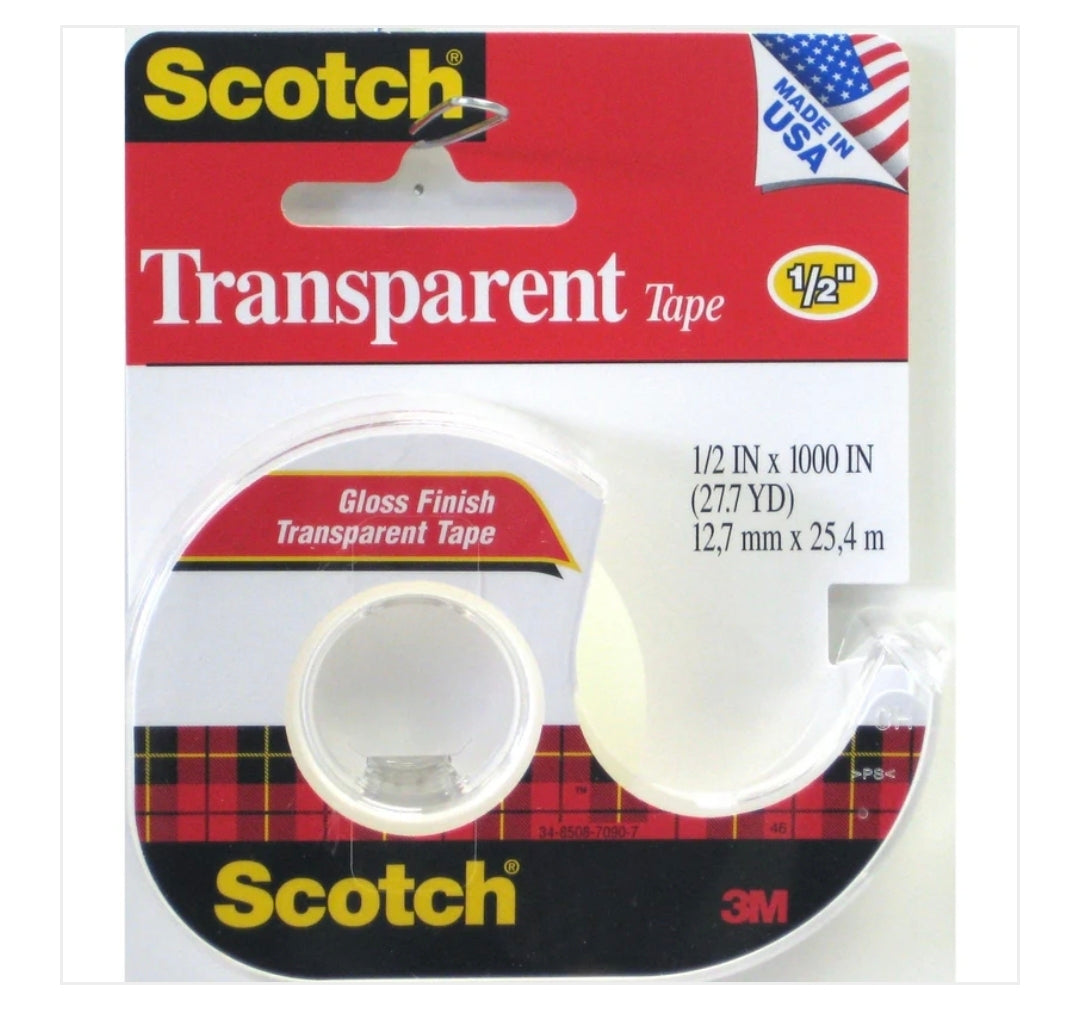 Scotch Transparent Tape 1.5IN x 1000IN (27.7YD)