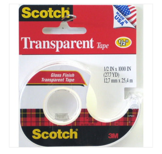 Scotch Transparent Tape 1.5IN x 1000IN (27.7YD)