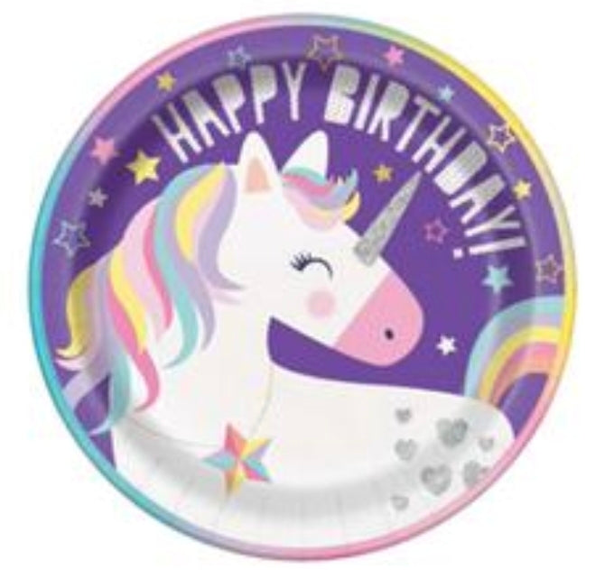 8 Count Happy Birthday Plates