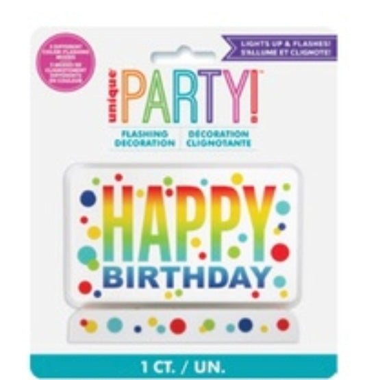 Unique Party Flashing Decoration for Cake