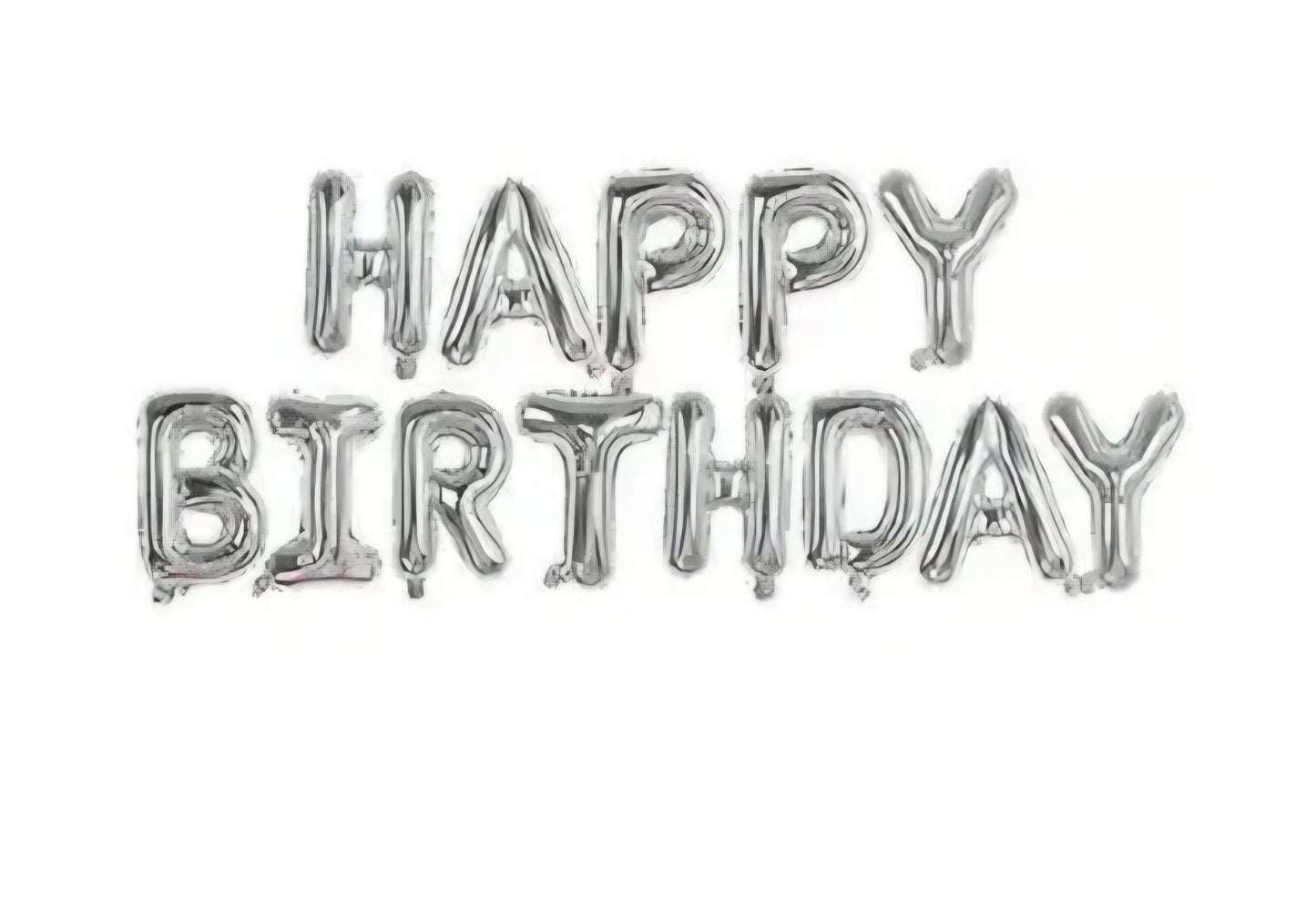 Foil Happy Birthday Banner Balloons