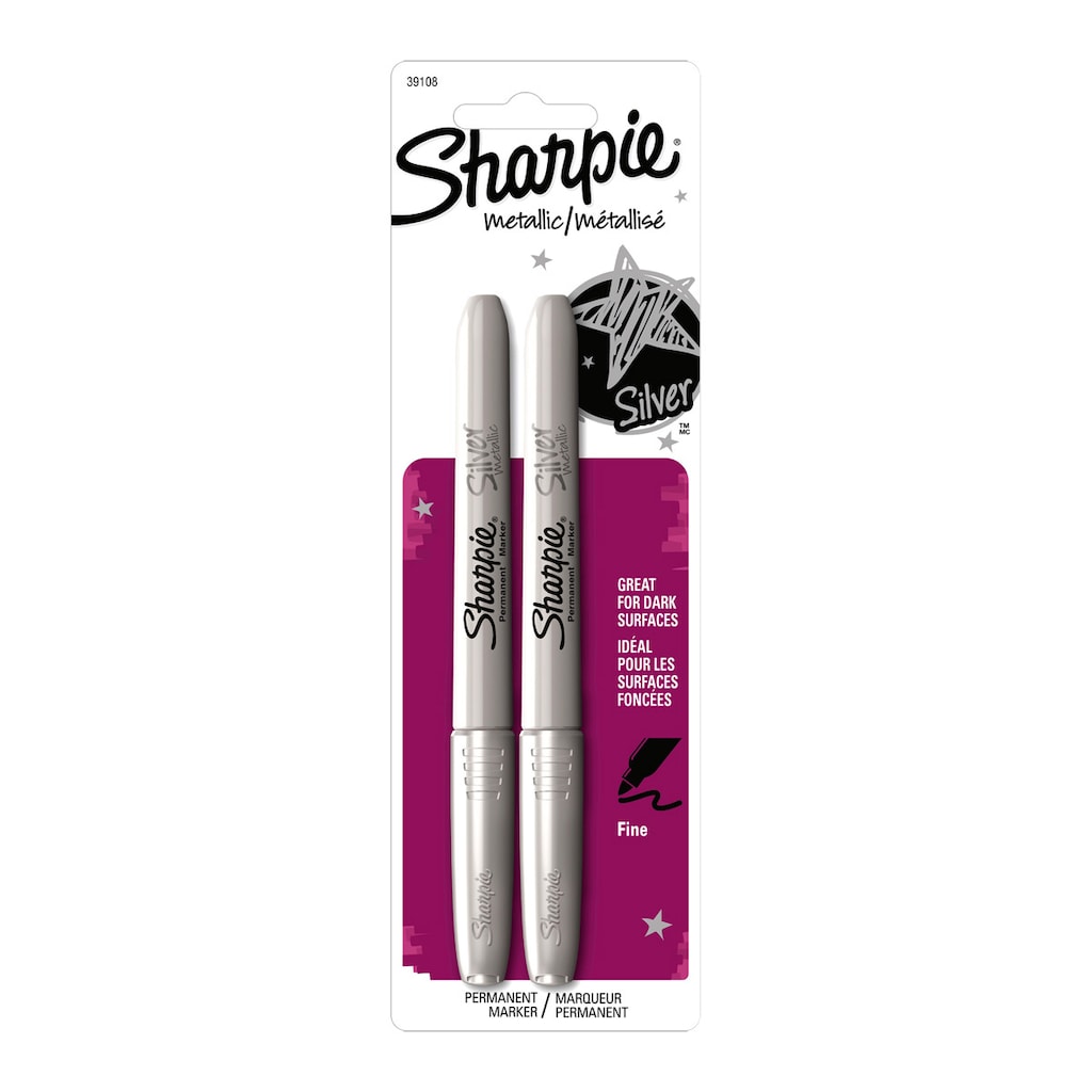 Sharpie Metallic Silver (2 Pack)