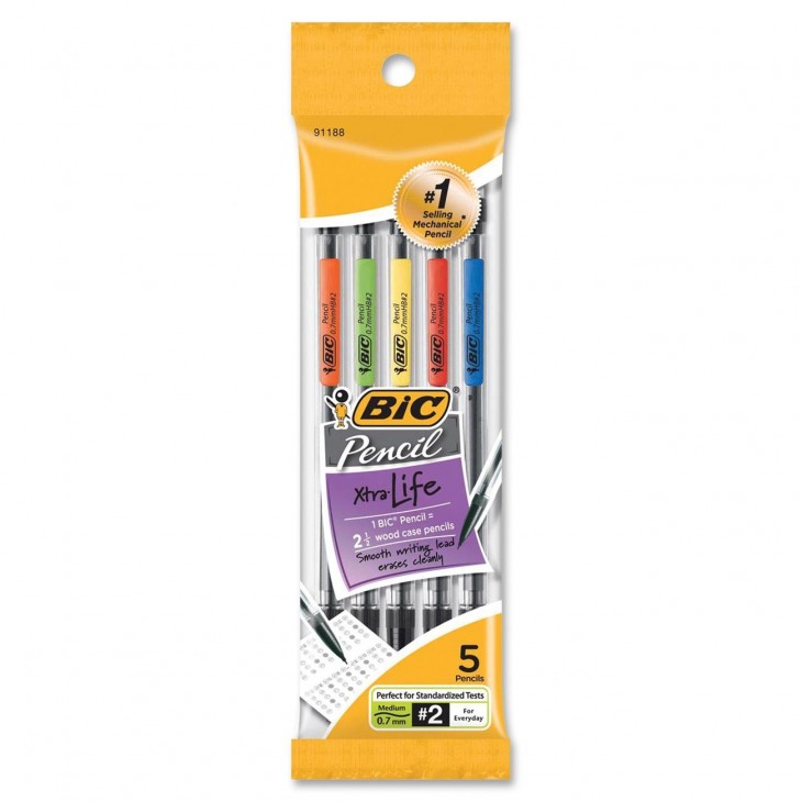 BiC Mechanical Pencils, 0.7mm (5 Pack)