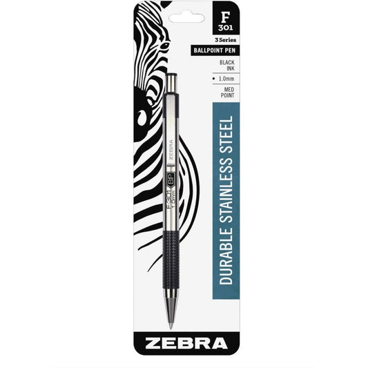 Zebra F 301 Ballpoint Pen, Blank Ink