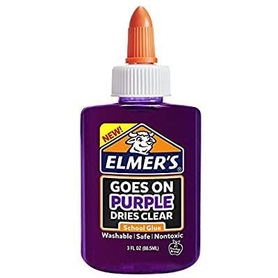 Elmer's Glue 3 Oz Goes Purple Dries Clear