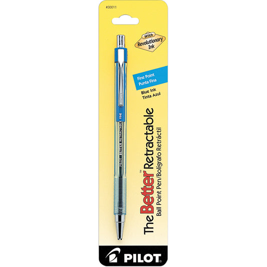 Pilot The Better Retractable Ballpoint Pen, Blue Ink