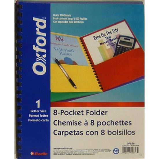 Oxford 8 Pocket Folder