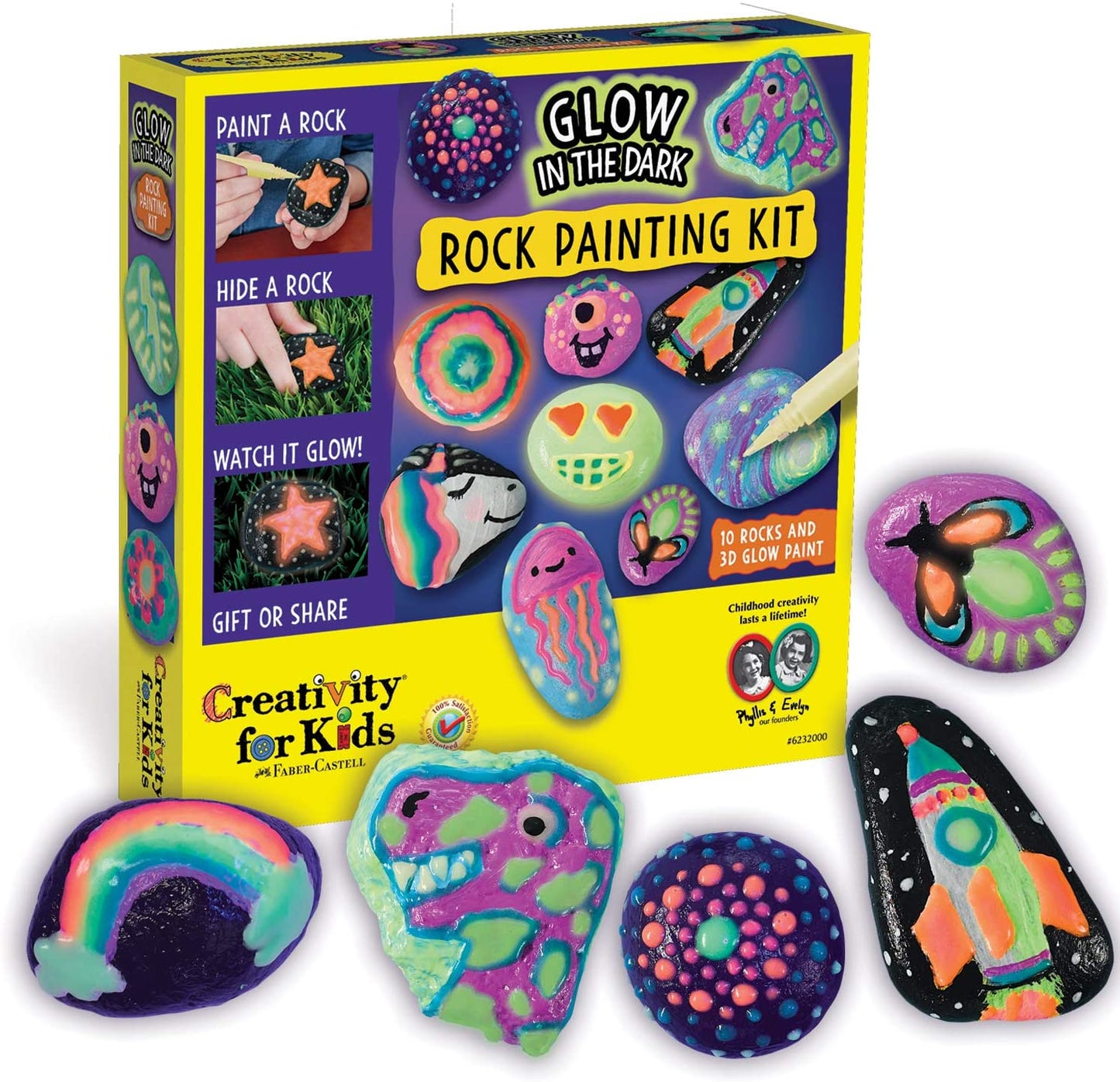 Glow In The Dark Rock Painting Kit