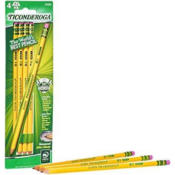 Ticonderoga #2 Pencils (4 Pack) - Sharpeded