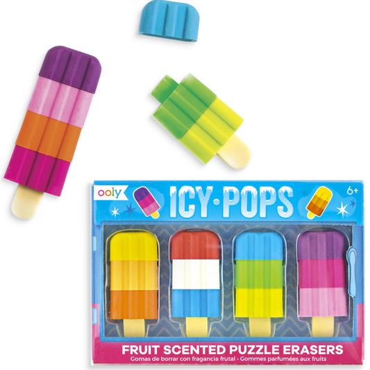 Ooly Icy Pops Fruit Scented Puzzle Erasers