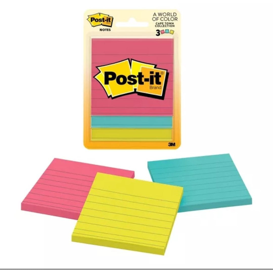 Post-It Lined Cape Town Color