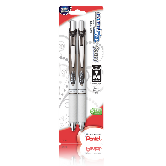 Pentel Energetic Liquid Gel Ink (2 Pack)