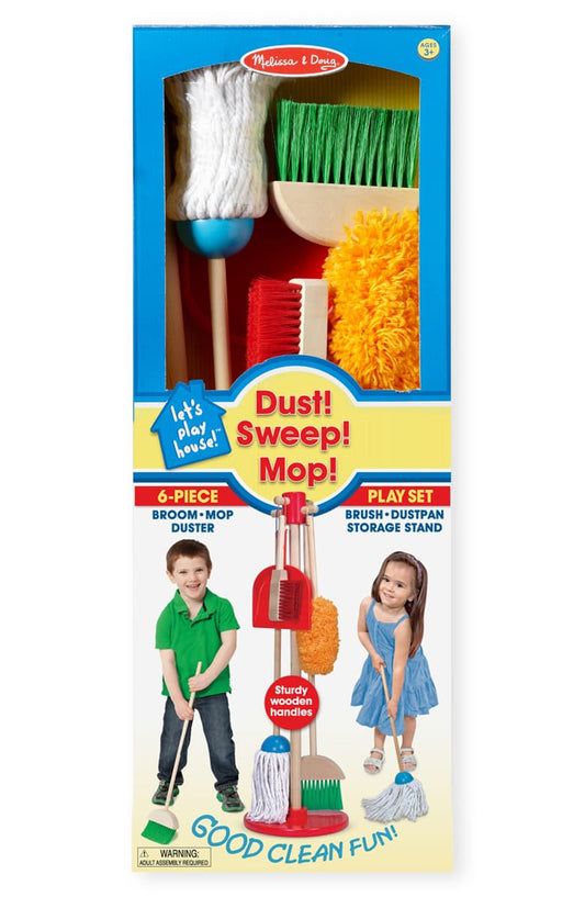 Dust! Sweep! Mop! 6 Piece Playset