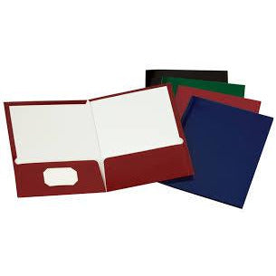 Laminated Pocket Folder (Oxford)